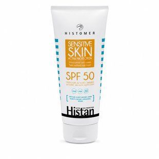 Histan Sensitive Skin&nbsp;SPF 50 200 мл Сонцезахисний крем з&nbsp;спф 50 для&nbsp;чутливої шкіри обличчя захист від сонця 36989 фото